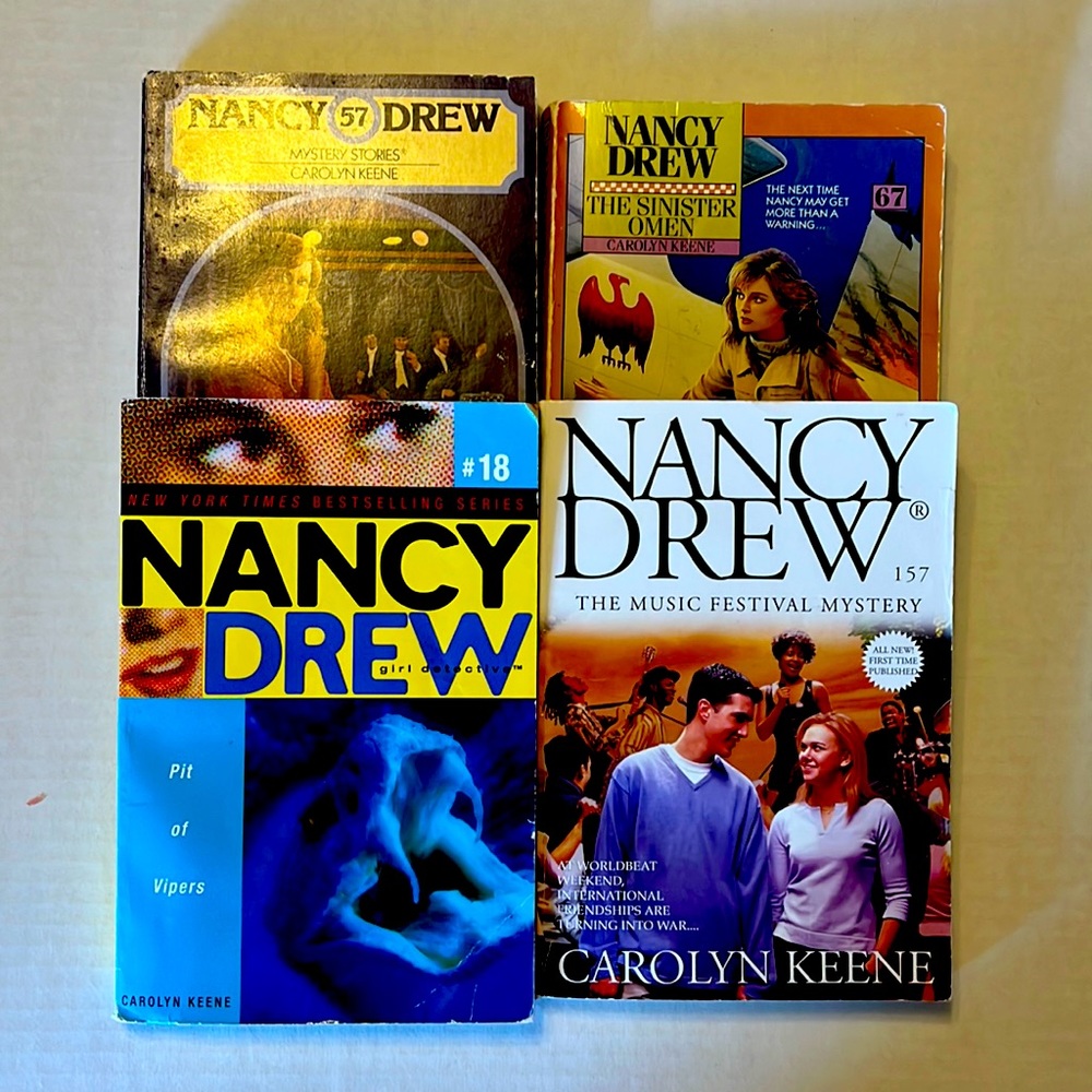Nancy Drew Paperback books set of 4